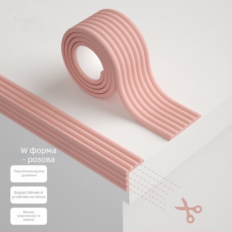 Защита за ъгъл на маса за деца — без лепило, безопасна за бебета, мека защита на ръба на масата и на стените