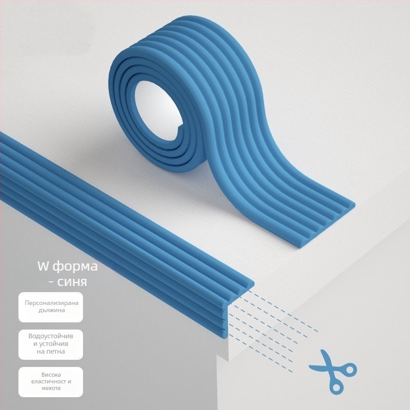 Защита за ъгъл на маса за деца — без лепило, безопасна за бебета, мека защита на ръба на масата и на стените