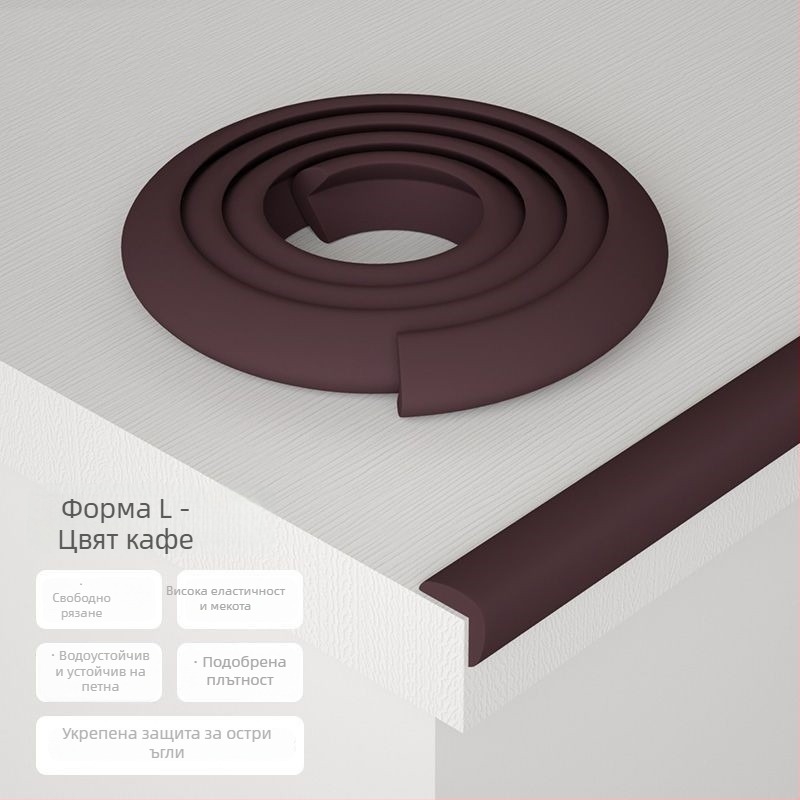 Защита за ъгъл на маса за деца — без лепило, безопасна за бебета, мека защита на ръба на масата и на стените