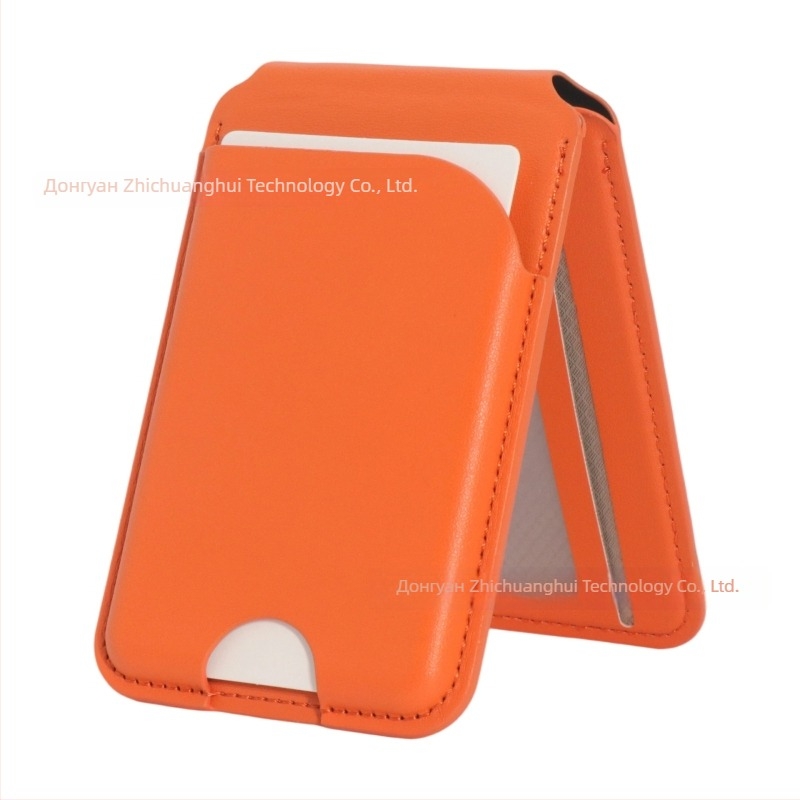 iPhone 17 Pro портфейл стил магнитен държач за карти с MagSafe, въртяща се ос и многопозиционна поддръжка, RFID защита