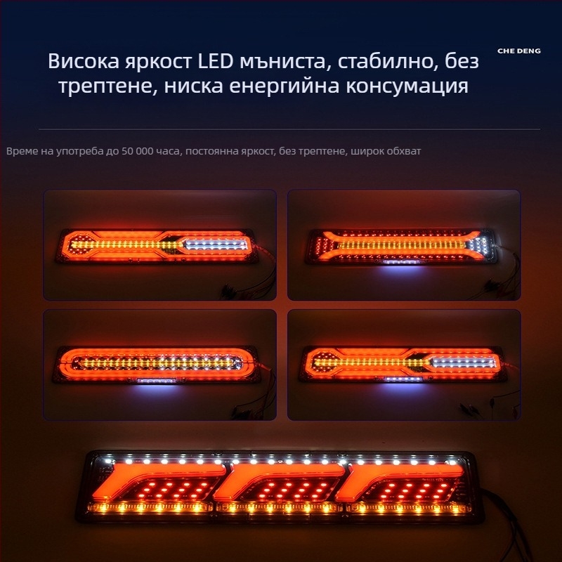LED задно светло Steyr light guide tail light | LED източник на светлина; Пластмасово тяло; За автомобили, микробуси и камиони; 50000h живот
