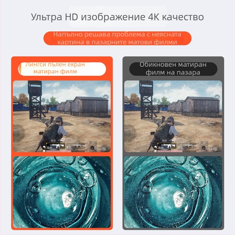 Стъклена защита за предния екран на iPhone 7 – закалено стъкло, мътен ефект, HD яснота, антиотпечатъци, автоматично възстановяване