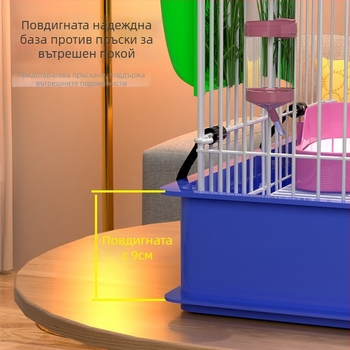 Дървена клетка за зайци за домашна употреба, гнездов стил, антиурина конструкция