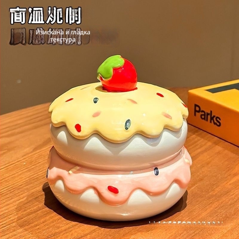 Керамичен пепелник с капак, ръчно резбован за дневна стая — HL1023460927