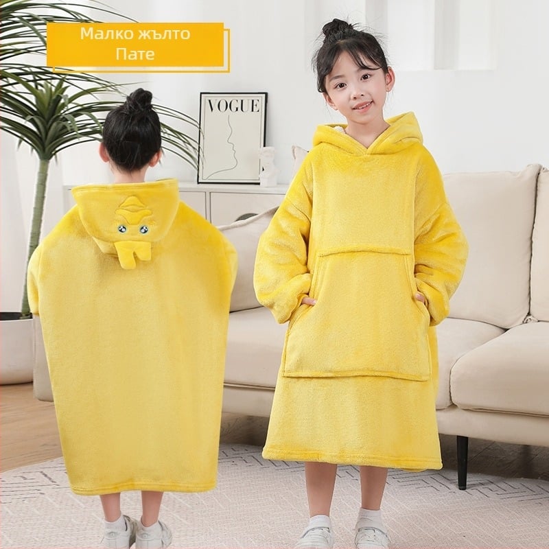 Детска пелерина-одеяло за дрямка – зимно, плътно флисово, полиестер фибър, 350 г, есен-зима, анимационен мотив