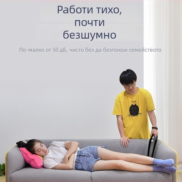 Вакуум за кола с безжично зареждане, преносим ръчен модел, 60W входна мощност, всмукване 5500Pa, подходящ за автомобил и дом