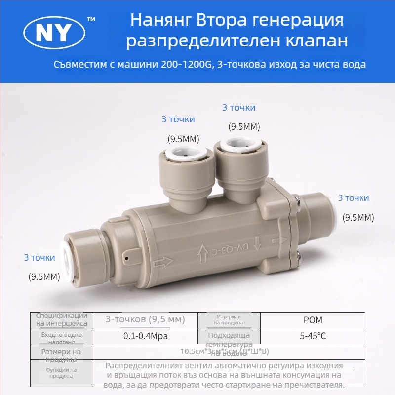 2-ходов/3-ходов разпределителен клапан за RO система за пречистване на вода без резервоар (POM)