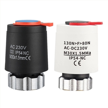 Умен електрически актуатор за водно подово отопление на разпределителен колектор, обикновено затворен, лесна инсталация, GANIHILL, национален стандарт