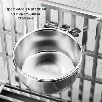 3143 Закачена купа за хранене на домашни любимци от неръждаема стомана, против разлив, за кучета и котки