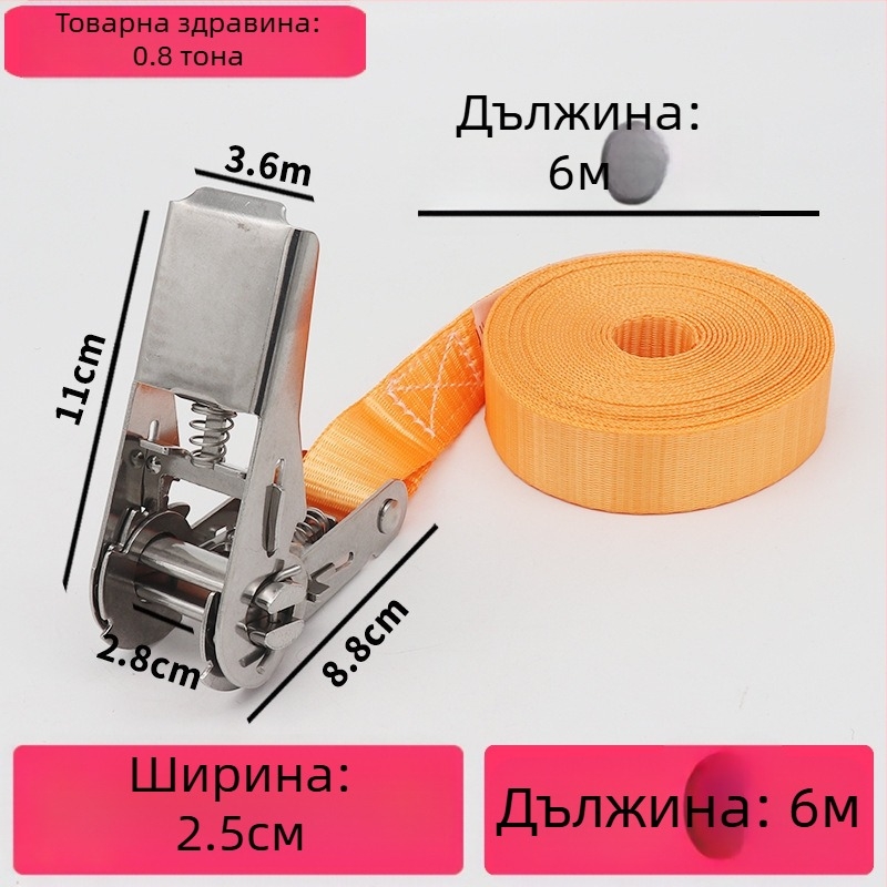 Trump 304 неръждаема стомана напрегач за ремък за товари без куки, за кръгово обвързване