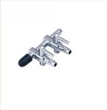 Аквариумен разпределител за кислородна тръба от неръждаема стомана със разделител и клапан за регулация на въздуха