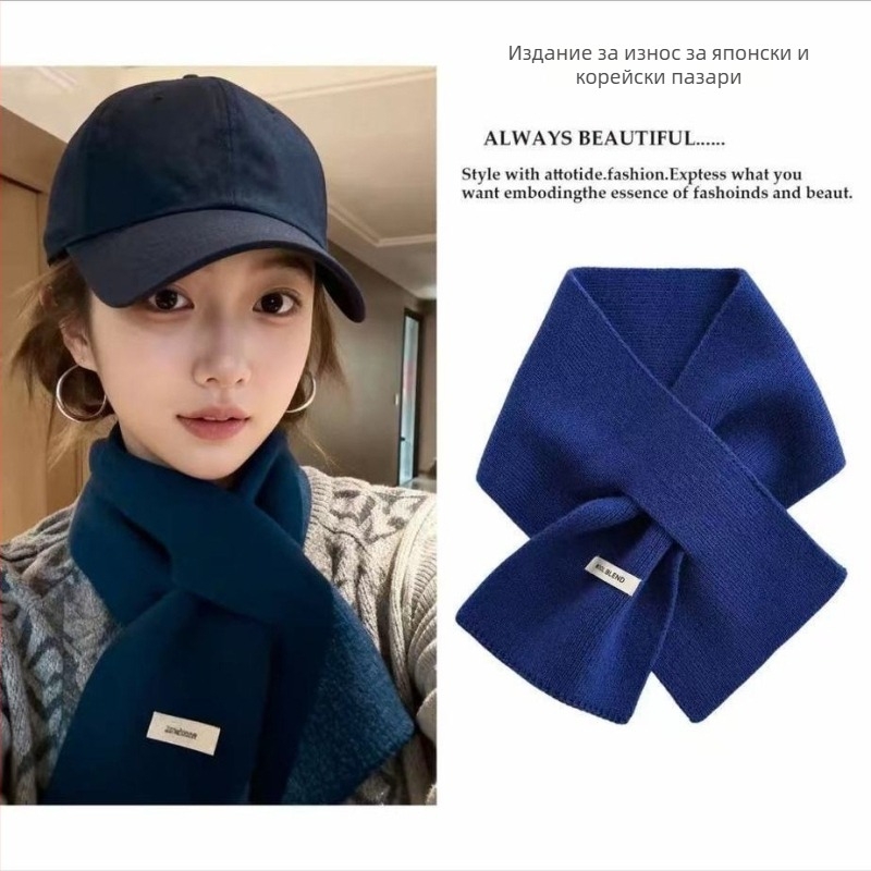 Вълнен плетен шал със самозагряваща функция, поддържа топлината, за четири сезона, машинна бродерия