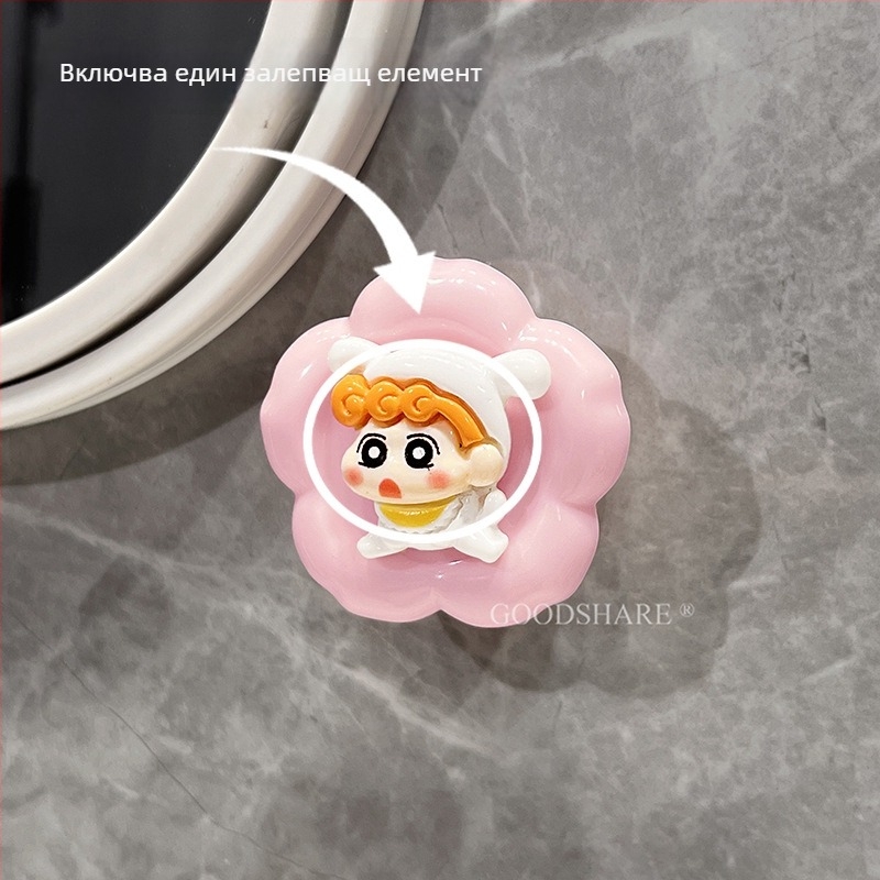 Дръжка за врати с вакуумна чашка за стъклени плъзгащи врати и шкафове, без пробиване, цинкова сплав, модел Cyp+3