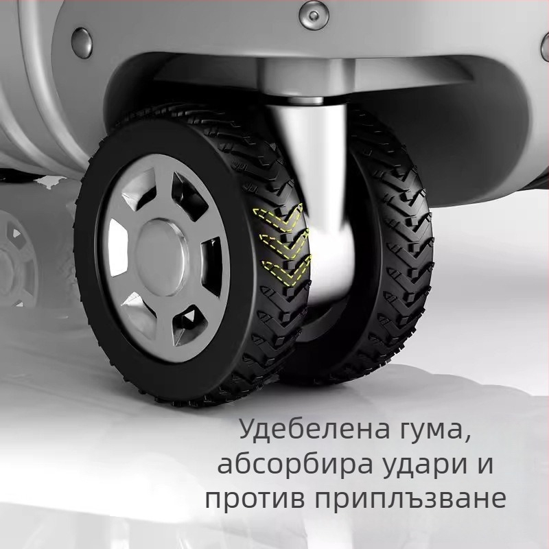 Покривало за колелото на багаж — защитно гумено покритие за куфар, замества безшумно универсално колело, силиконово уплътнение, ABS материал, пролет 2025