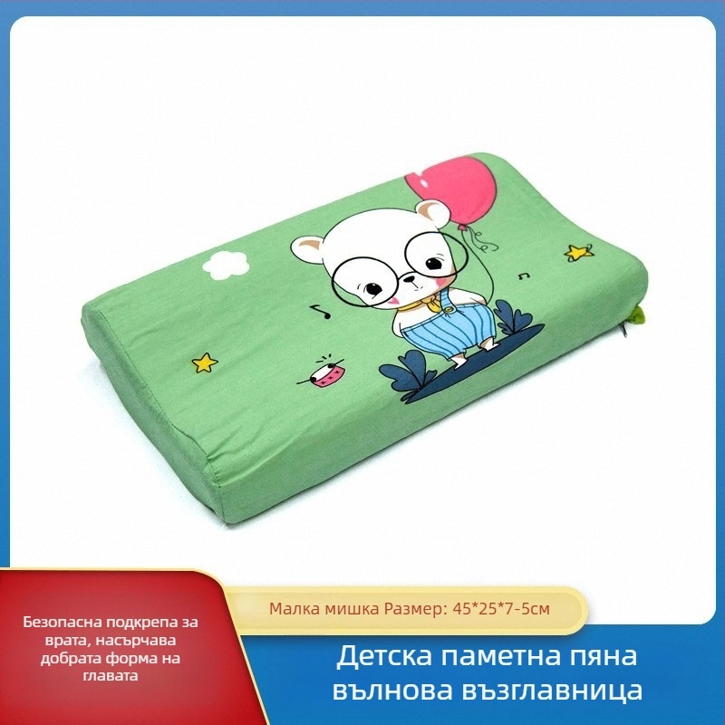 gj Memory Cotton детска възглавница, правоъгълна форма, тегло 1–2 кг, Tianzhu Cotton тъкан, подходяща за деца и бебета