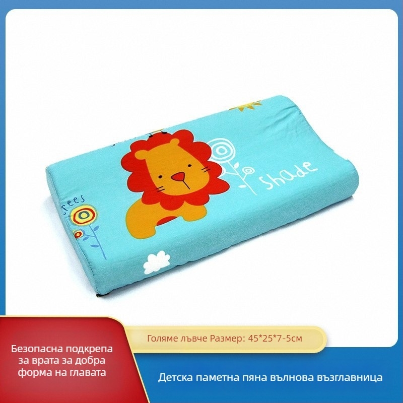 gj Memory Cotton детска възглавница, правоъгълна форма, тегло 1–2 кг, Tianzhu Cotton тъкан, подходяща за деца и бебета