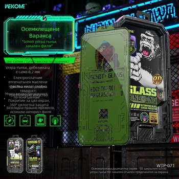 WEKOME закалено стъкло за преден екран – HD, пълен екран, за Apple устройства