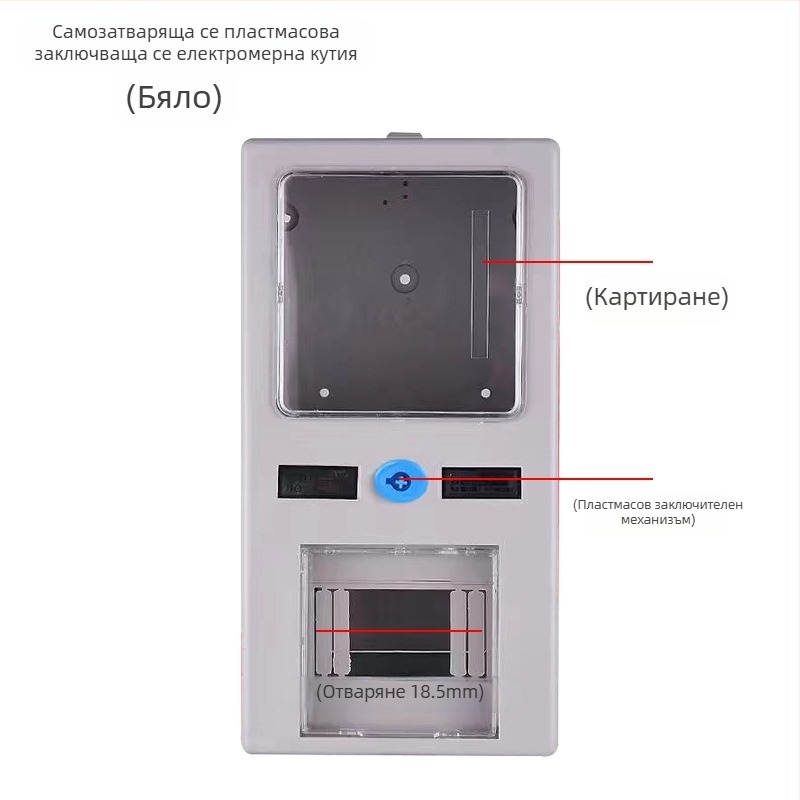 Електрическа кутия за измервател за едно жилище, корпус от висококачествен пластмаса; 1 контур, Ред 1; Функция: разпределение на мощност и изход, IP30