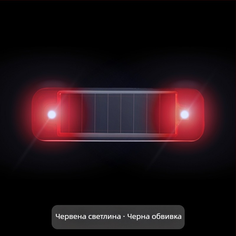Автомобилен соларен предупредителен LED модул, без кабели при монтаж, Deep Steam марка, обща съвместимост, дихателна декоративна светлина