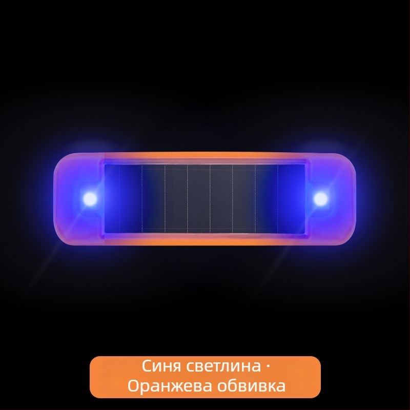 Автомобилен соларен предупредителен LED модул, без кабели при монтаж, Deep Steam марка, обща съвместимост, дихателна декоративна светлина