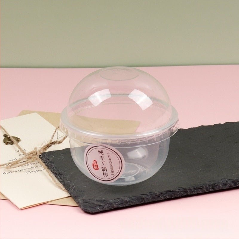 Bobo Cup PET пластмасова чаша с капак, вилица и лъжица, пакет стикери, възможност за печат на лого