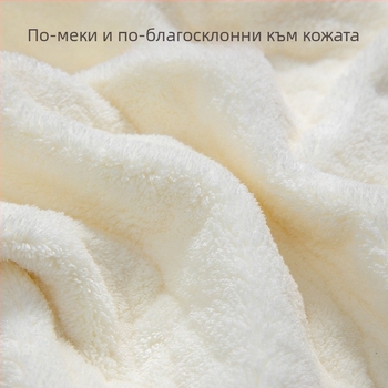 Бебешка кърпа за миене с Coral Velvet, карикатурен принт, бродирана, за бебета, 80–100 g