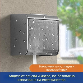 Винтов тип водоустойчива кутия за несъответстващ контакт на интелигентен тоалет със защитно капаче за воден превключвател