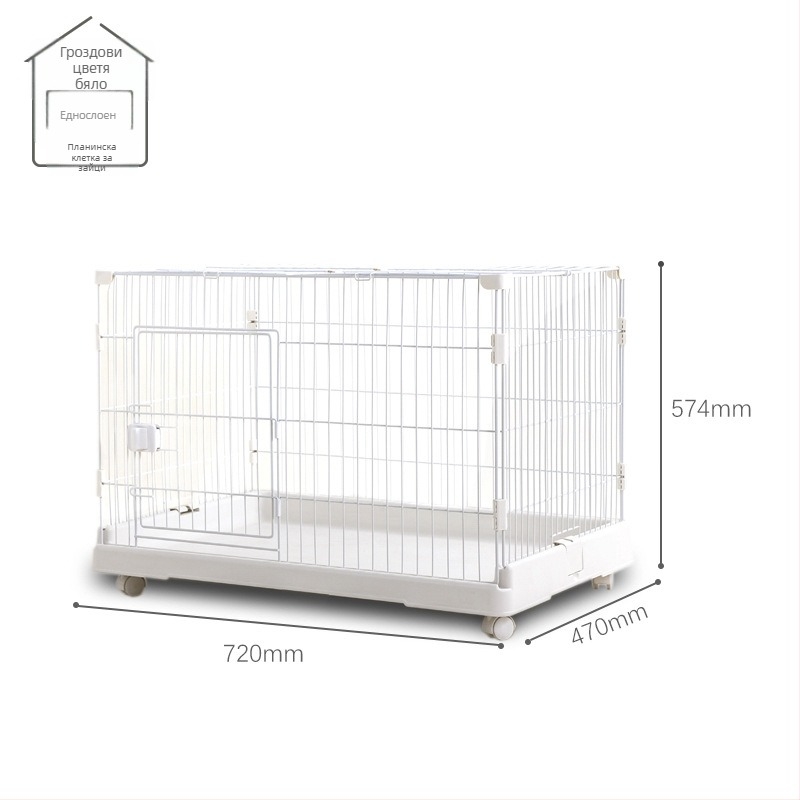 Клетка за зайци с много нива за вътрешно ползване, марка Chuangyi, конструкция от пластмаса и метална тел