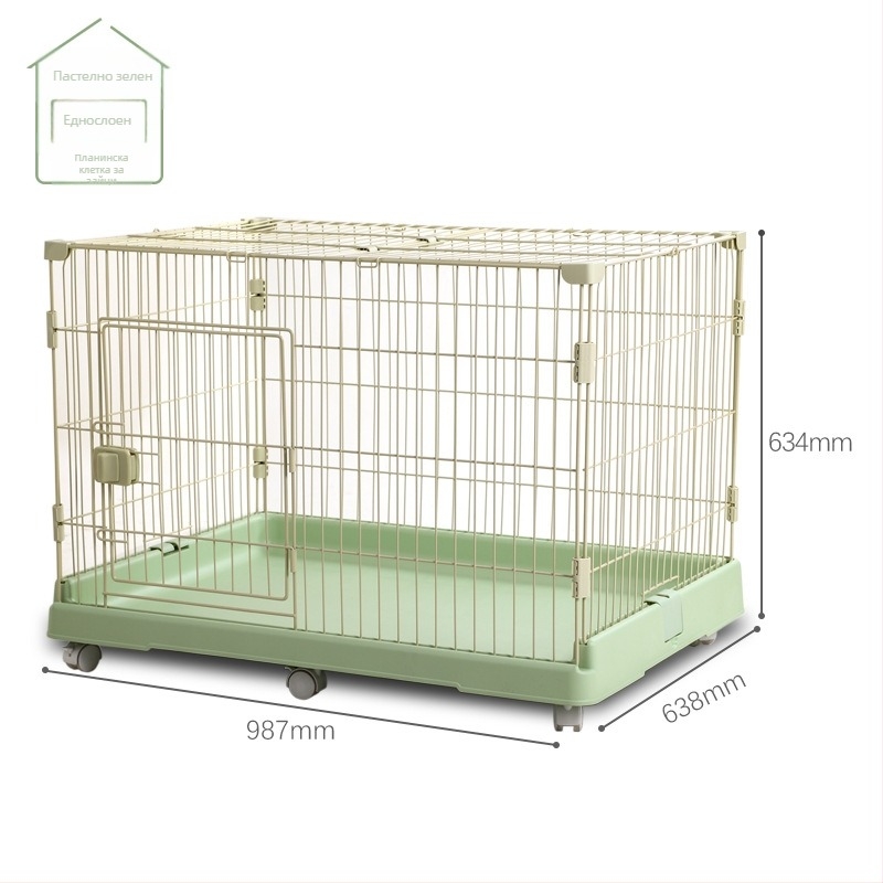 Клетка за зайци с много нива за вътрешно ползване, марка Chuangyi, конструкция от пластмаса и метална тел