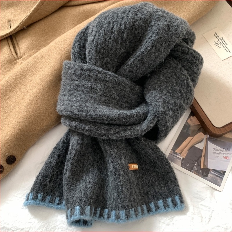 Плетен шал за зима – пази топлината, полиестерна материя, плетена изработка