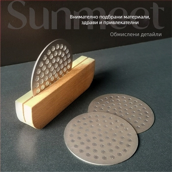 Стоманена филтър-мрежа за кафе машина – 304 неръждаема стомана, модерен минималистичен стил, подходяща за кафене, ресторант и лоундж бар