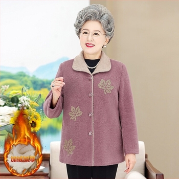 Зимно палто за възрастни жени, подплатено с флийс, удебелено, плат от норкова козина (80–90% съдържание), къс модел