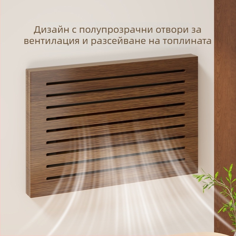 Дървена декоративна обложка за нисковолтов шкаф, без пробиване, рамкова, за електромер и кабелна кутия, модерна минималистична картина за окачване