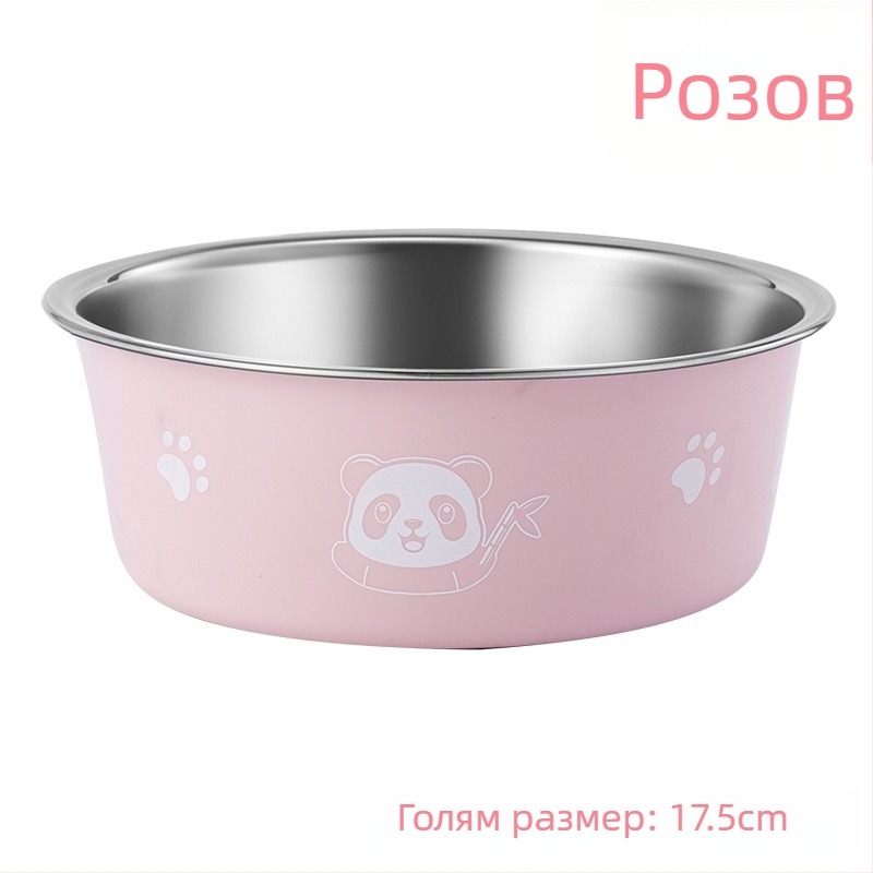 Mengdi неръждаема стомана – съд за домашни любимци с антиподхлъзване, чиния за кучета и котки, произход Taizhou, Zhejiang