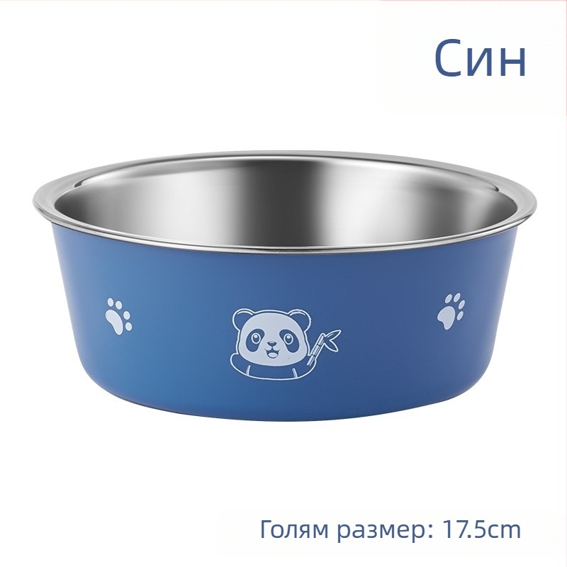Mengdi неръждаема стомана – съд за домашни любимци с антиподхлъзване, чиния за кучета и котки, произход Taizhou, Zhejiang