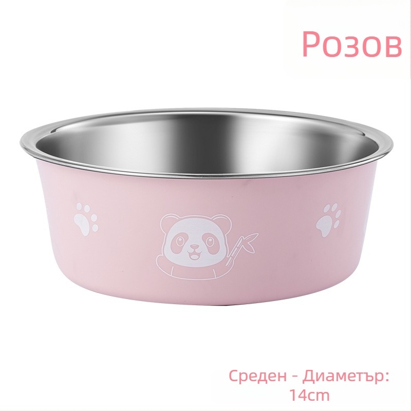 Mengdi неръждаема стомана – съд за домашни любимци с антиподхлъзване, чиния за кучета и котки, произход Taizhou, Zhejiang