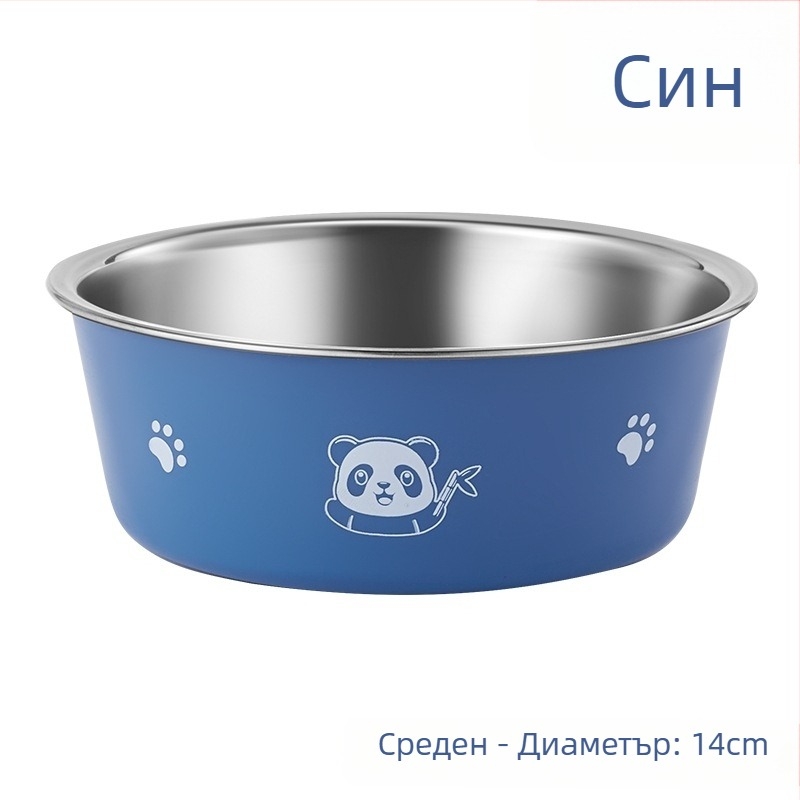 Mengdi неръждаема стомана – съд за домашни любимци с антиподхлъзване, чиния за кучета и котки, произход Taizhou, Zhejiang