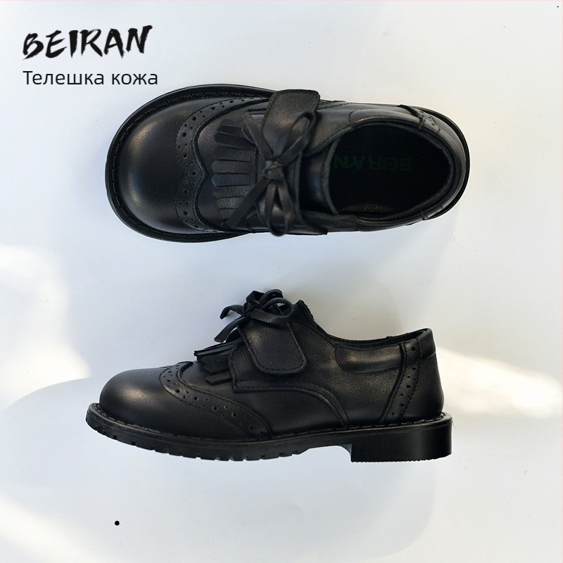 Барокова Лолита обувки за момичета, кожа горна част, EVA стелка, гумена подметка, закопчаване с велкро