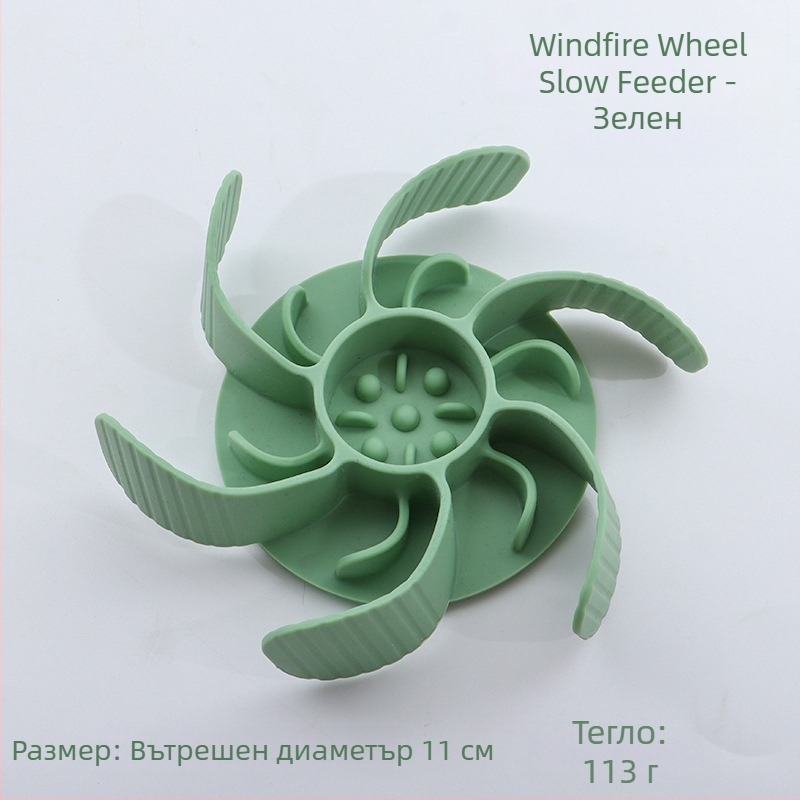 Чиния за бавно хранене за домашни любимци, силиконова, с вакуумна чашка, предотвратяване на задавяне, за котки и кучета