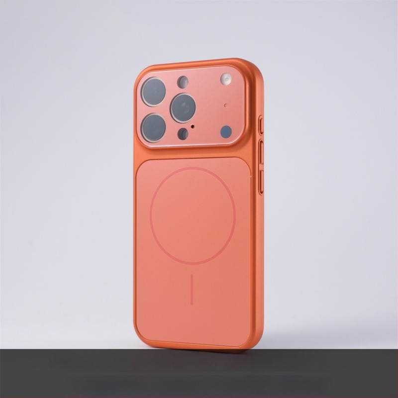 Калъф за iPhone 17 Pro Max с голям прозорец, матов финиш и магнитно закрепване