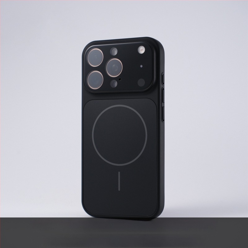 Калъф за iPhone 17 Pro Max с голям прозорец, матов финиш и магнитно закрепване