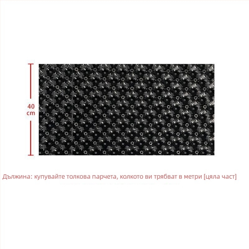 Дренажна дъска за покривни градини с коренов бариер – пластмасова хидрофобна дренажна дъска за цветарници и градински езера