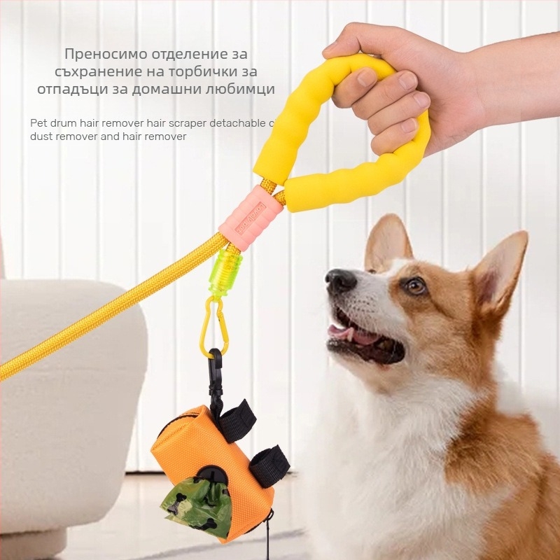 Чанта за съхранение на торбички за кучета, полиестер, модел: Solid, средна твърдост