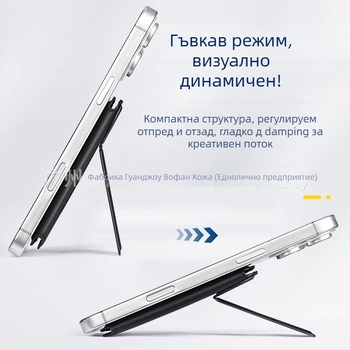 iPhone магнитен картодържател с MagSafe — WF10 (iPhone; MagSafe; магнитен комплект за карти; заден стикер)