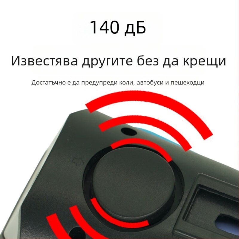 Forever предна светлина за планински велосипед USB-C зареждане, за нощно каране, монтаж със закопчалка, модел 2255