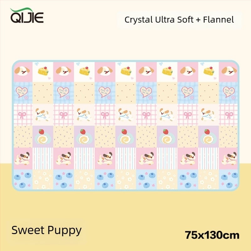 Полиестерно двуслойно фланелено одеяло с карикатурен принт – за всички сезони, персонализируемо, 260–600 g