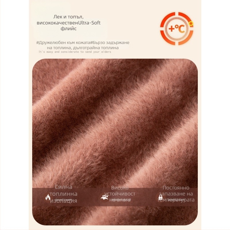 Дамски пуловер за есен-зима с бродирани флорални мотиви, велурено плетиво, полиестер 80-90%, кръгла яка, дълги ръкави, свободна кройка