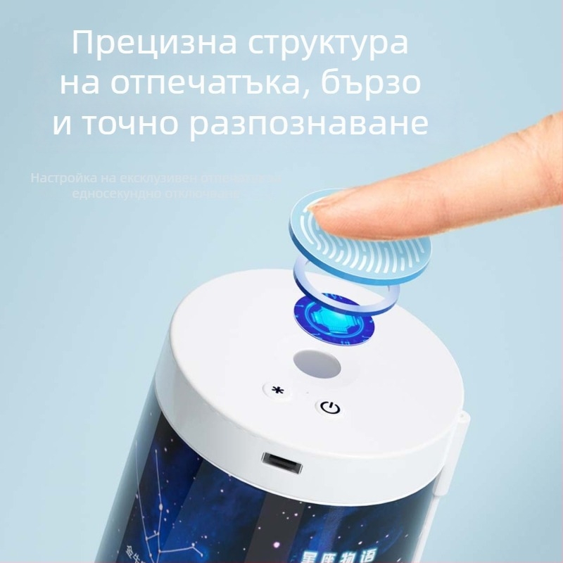 NBX калъф за моливи със заключване с отпечатък и парола, калкулатор, интелигентна канцеларска кутия за ученици от началното училище