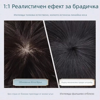 Топер за коса за жени, къса къдрава прическа, обемен елемент, влакна устойчиви на високи температури, механизъм за закрепване
