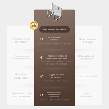 Неръждаем метален окачен рафт за баня под мивката с куки, повърхност с четков финиш, 1 ниво, натоварване до 1 кг